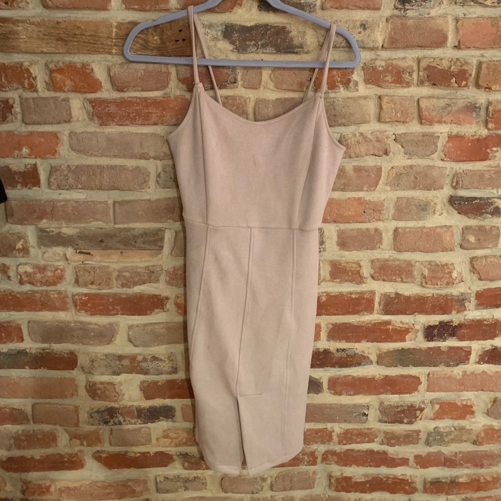 Taupe velvet dress NWT